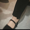 布舍元女平底酒店黑色工作服务员饭店宾馆礼仪舞蹈老北京布鞋2W10 37码 实拍图
