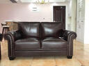 胜优美 皮艺沙发 美式乡村真皮沙发组合 简约欧式客厅组合 时尚个性油蜡复古皮艺创意酒店别墅家具 头层牛皮(接触面牛皮) 三人位 实拍图