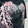 BOY LONDON【繁花】潮牌情侣款短袖樱花翅膀花卉印花T恤N01712 黑色 XL 实拍图