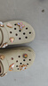 crocs卡骆驰洞洞鞋贝雅卡骆班轻便耐磨一脚蹬休闲鞋|205089 黑色/白色-066 37 /38(230mm) 实拍图
