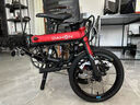 大行（DAHON）K3plus折叠自行车超轻铝合金16英寸9速城市碟刹通勤车KAA693 黑红【内折版】 实拍图