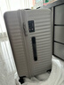 爱可乐（Echolac）超大容量拉杆箱方形旅行箱TSA密码锁箱行李箱PC183K浅灰色26吋 实拍图