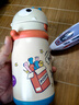 babycare儿童保温杯婴儿宝宝学饮吸管水杯水壶霸王龙不锈钢上学450ml 实拍图