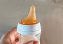 乐起偏心奶嘴仿真母乳质感新生婴儿鸭嘴吸嘴超软防胀气通用贝亲宽口径 L号3孔（适合6月+）1只装 实拍图
