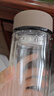 富光 男女士双层玻璃杯 高硼硅玻璃304茶隔水杯子 带茶隔泡茶杯500ml 实拍图
