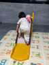 乖乖熊儿童滑滑梯室内 家用小型宝宝滑梯折叠0-3岁幼稚园小孩玩具游乐园 加大版萌萌龙（白）+故事机 实拍图