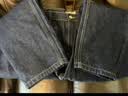 马登工装美式复古丹宁水洗牛仔裤直筒中腰锥形宽松哈伦长裤子男秋 牛仔蓝 L 实拍图