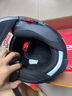 LS2双镜片揭面盔电动摩托车头盔男女高清耐磨赛车四季通用 FF370 哑黑灰竞速 XXL（建议59-60头围） 实拍图