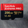 闪迪（SanDisk）256GB TF（MicroSD）内存卡 A2 4K V30 U3 C10 至尊超极速移动存储卡 读速200MB/s 写速140MB/s 实拍图