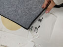 善琏湖笔  50*70cm灰色毛毡【可水洗】 可水洗毛毡毛笔书法毛毡垫学生国画书法画毡毛毡书法用毛毡垫布 实拍图