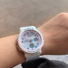 卡西欧（CASIO）BABY-G系列 少女时代霓虹夜光 学生女表考试表防水防震运动日韩表 珊瑚白蓝BGA-250-7A3 实拍图