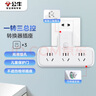 公牛（BULL）转换插头/品字形一转三插座/转换插座/电源转换器 适用于卧室、厨房 3位总控开关  GN-9603K 实拍图