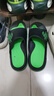 回力运动拖鞋男浴室内户外不易滑厚底凉拖鞋HL39391黑绿色45-46码 实拍图