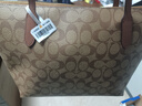 COACH蔻驰女包奢侈品托特包大牌轻奢女士包包单肩手提包情人节礼物 卡其棕色4455IME74 实拍图