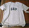 GAP男女装春季款纯棉字母logo短袖T恤常规上衣美版570044 白色 2XL 美码 3XL亚洲码185/124A 实拍图