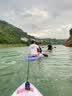 蓝科充气桨板冲浪板浆板电动推进器水上钓鱼板SUP划水板浆板船漂浮板 【全新升级爆款】幻影号-绿（多功能可路亚） 实拍图