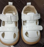 牧童宝宝学步鞋秋冬款婴幼儿童鞋软底皮面小白鞋女童机能鞋男童步前鞋 贝壳白（夏凉鞋） 17 鞋内长12.8cm 实拍图