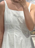 范思蓝恩腰精裙系列 白色无袖吊带连衣裙女夏法式领证小白裙2048 象牙白 S 实拍图
