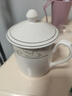 洁雅杰陶瓷茶杯 带盖水杯子(350ml)陶瓷茶杯陶瓷办公杯6只装 中华杯 实拍图