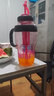 【京东物流】水杯冰霸吸管杯高颜值学生茶水分离大容量杯子 肚肚杯1个-玫红色 实拍图