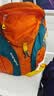 CIMALAY儿童双肩包轻便出游8-12岁男女童户外登山包小学生春游书包旅行包 桔色15L (建议身高116-136cm) 实拍图