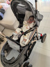 liuncy双胞胎婴儿推车前后坐二胎双人可坐躺轻便折叠儿童手推车 金管 高低座 高级灰 【橡胶大轮】 实拍图