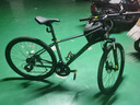 xds25款黑客700山地车自行车成人24速27.5大轮油碟骑行健身代步通勤 灰/黑【赠骑行礼包】 17寸|推荐身高175-185cm 实拍图