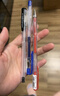 uni三菱 uni-ball UM-100黑红蓝中性笔高颜值0.5mm签字笔商务学生考试刷题专用水笔水性笔 3支 实拍图