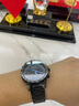 梭伦（SOLLEN）十大品牌名表手表男士全自动多功能机械表防水国表送男友生日礼物 黑面蓝钉608【加强升级版】 终身质保 实拍图