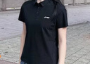 李宁（LI-NING）Polo衫短袖速干T恤女翻领夏季休闲透气半袖健身训练运动衬衫XS 实拍图