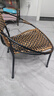 小藤椅单人靠背椅简约藤编椅子塑料餐椅阳台家用成人编织圈椅 双色小号升级加厚/坐高28cm店长 实拍图