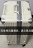 狄斯顿保罗行李箱大容量30英寸超大号结实耐用合金硬壳密码箱出国托运旅行箱 白色 【加厚加深铝框+全封闭干湿内衬】 20英寸  【USB+杯架+挂钩+支架】 实拍图