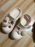 天美意孙千同款疯狂动物城糖豆洞洞鞋女 米白 37 实拍图