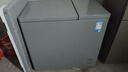 美的（Midea）210升双温双箱家商两用冰柜大冷冻小冷藏卧式节能低音冷柜小型冰箱BCD-210DKEM(E)钛钢灰国家补贴 实拍图