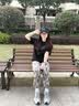 CAMILA KSENIA老爹鞋女士2026年新款夏季休闲跑步鞋百搭厚底增高网面透气运动鞋 灰蓝色 38 实拍图