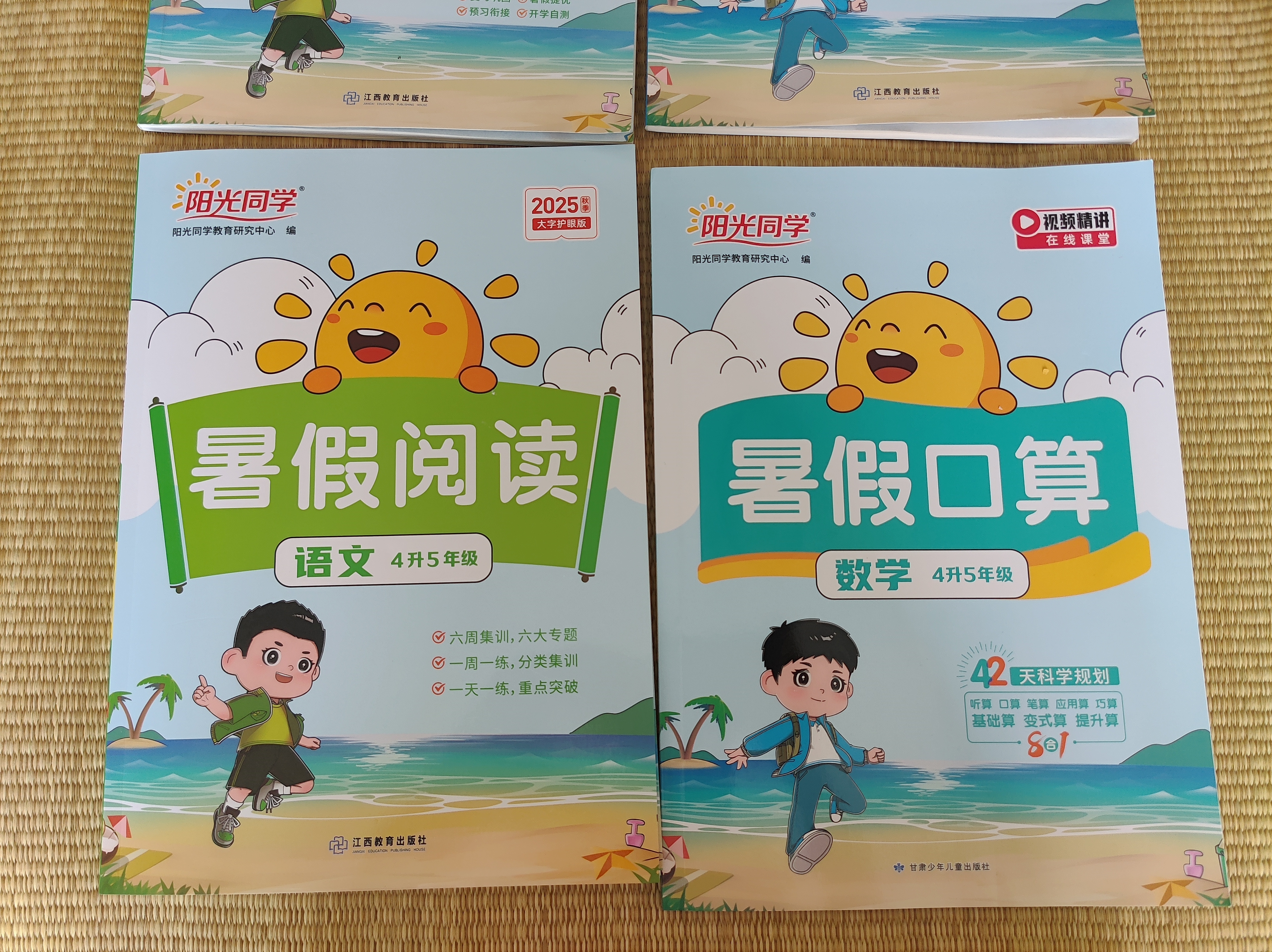 阳光同学 2026秋新版 暑假阅读四升五语文人教版 预备五年级小学暑假作业阅读理解同步训练练习册 实拍图