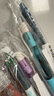 派通（Pentel）BLN105按动黑色中性笔高颜值0.5mm签字笔商务学生速干水笔水性笔文具 紫杆黑芯单支装 实拍图