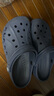 卡骆驰crocs洞洞鞋贝雅男鞋女鞋轻便耐磨一脚蹬拖鞋休闲鞋|10126 深蓝-410 41 /42(260mm) 实拍图