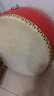 御马（YU MA）牛皮鼓儿童小鼓大鼓堂鼓锣鼓 乐器鼓战鼓 儿童敲鼓玩具 12寸牛皮鼓40m*23cm（成人专用） 实拍图