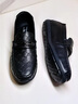 七匹狼男鞋冬季新款豆豆鞋男休闲皮鞋子男男士商务休闲鞋一脚蹬男鞋牛皮 黑色【畅销款】 41 【标准皮鞋码=运动鞋码42】 实拍图