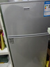 长城（GREAT WALL FRIDGE）家用迷你小冰箱小型冷冻冷藏保鲜宿舍出租房办公室节能省电双开门电冰箱 银色119L【一级能效 全国联保】 实拍图