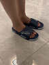 惠夫人拖鞋男夏季外穿大码防滑耐磨时尚潮流浴室洗澡居家休闲透气拖鞋 【升级款】藏青 42-43 (适合平常穿41/42码) 实拍图