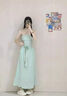 冶芷2025夏季新款法式薄荷绿抹胸连衣裙子女海边度假风收腰露肩长裙 蝴蝶结抹胸连衣裙薄荷绿 M 实拍图