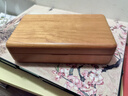 梵瀚便携首饰盒收纳盒高档轻奢圣诞礼物实木饰品盒项链收纳盒新婚礼物 便携简约 无锁 白绒布 樱桃木款 实拍图