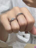 戚小米刻字情侣戒指男女款一对对戒男女开口结求订婚新年节实用生日礼物 情侣一对 实拍图
