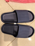 洁丽雅拖鞋男夏浴室洗澡防滑家居室内EVA大码男士凉拖鞋居家用夏季防臭 深蓝色 【升级款】 45-46 【标准码】 实拍图