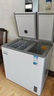 美的（Midea）179升双温双箱家用冰柜 大冷冻小冷藏两用卧式冷柜小型冰箱节能低音BCD-179DKEM(E)国家补贴20% 实拍图