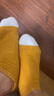 棉十三袜子男【100%纯棉】短袜秋季透气抗菌防臭潮纯色短筒低帮船袜6双 实拍图