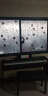 万域（wanyu） 静电玻璃纸自粘磨砂玻璃贴膜卫生间浴室办公室窗户玻璃贴纸防水防晒透光不透明 黑花 0.9X2米 实拍图