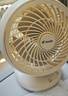海尔（Haier） 电风扇迷你USB手持充电台式循环扇风扇轻音办公室桌面小型挂壁风扇小型空气循环扇学生宿舍风扇 机械款LSF-CM101(W) 实拍图